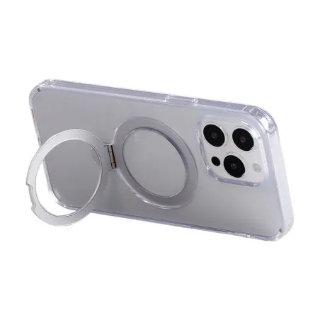 Magnetic protective case with handle Joyroom JR-BP004 for iPhone 15 Pro Max (transparent)